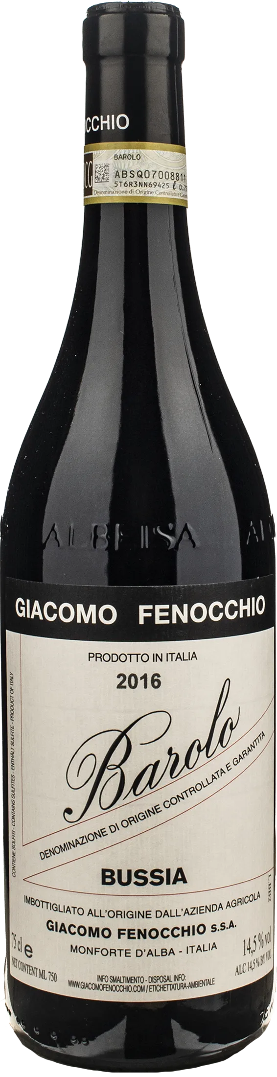 Giacomo Fenocchio Barolo Bussia 2016