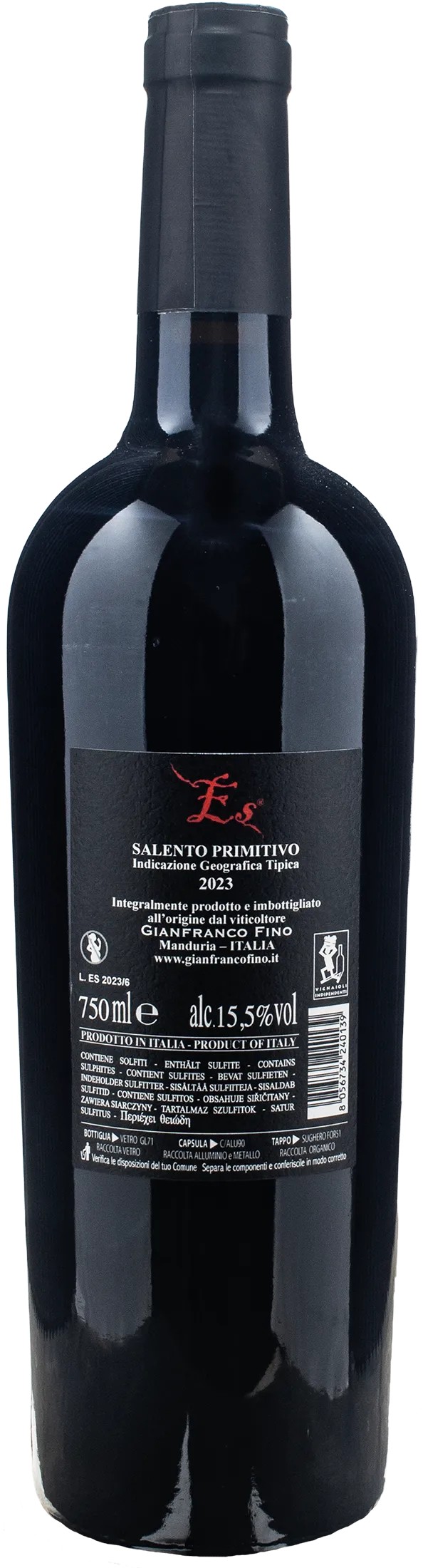 Gianfranco Fino Primitivo del Salento Es 2023