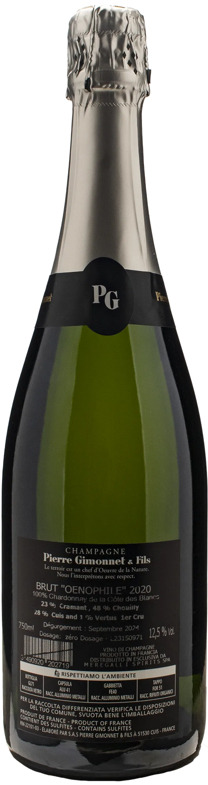 Gimonnet Champagne 1er Cru Blanc de Blancs Oenophile Non Dose 2020