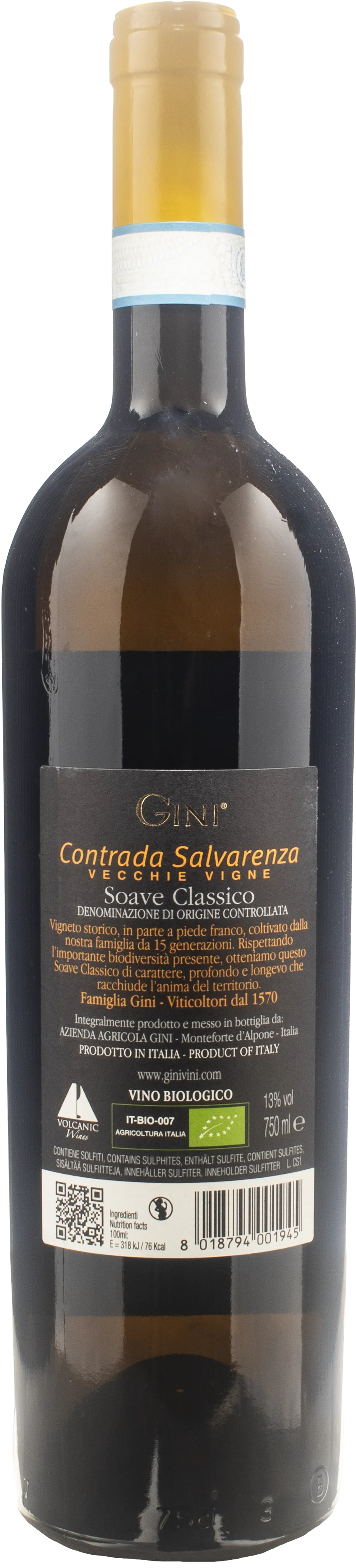 Gini Soave Classico Contrada Salvarenza Vecchie Vigne 2022