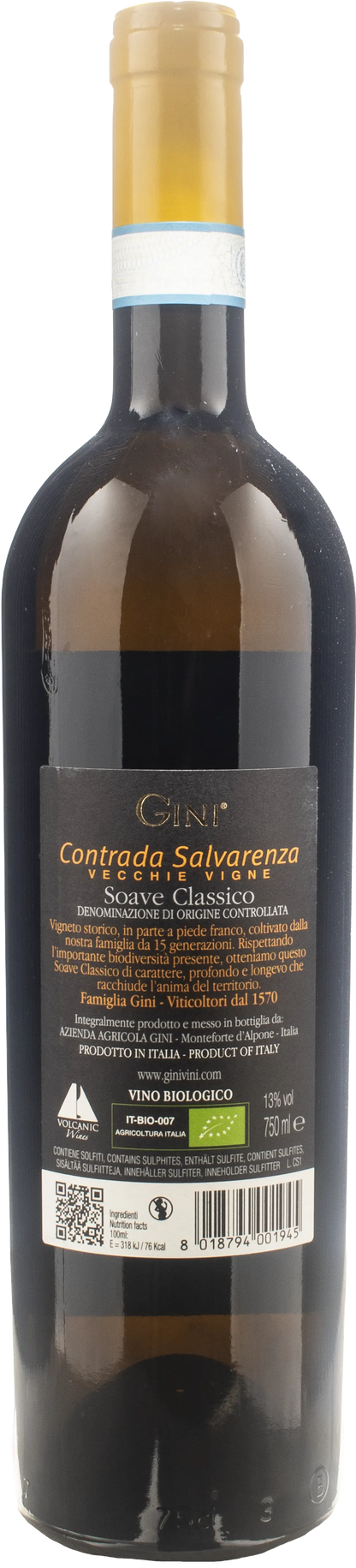 Gini Soave Classico Contrada Salvarenza Vecchie Vigne 2022