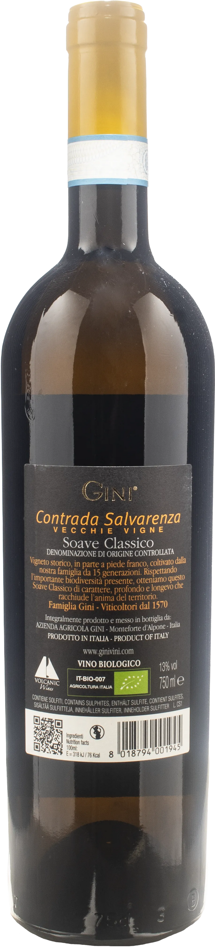 Gini Soave Classico Contrada Salvarenza Vecchie Vigne 2022