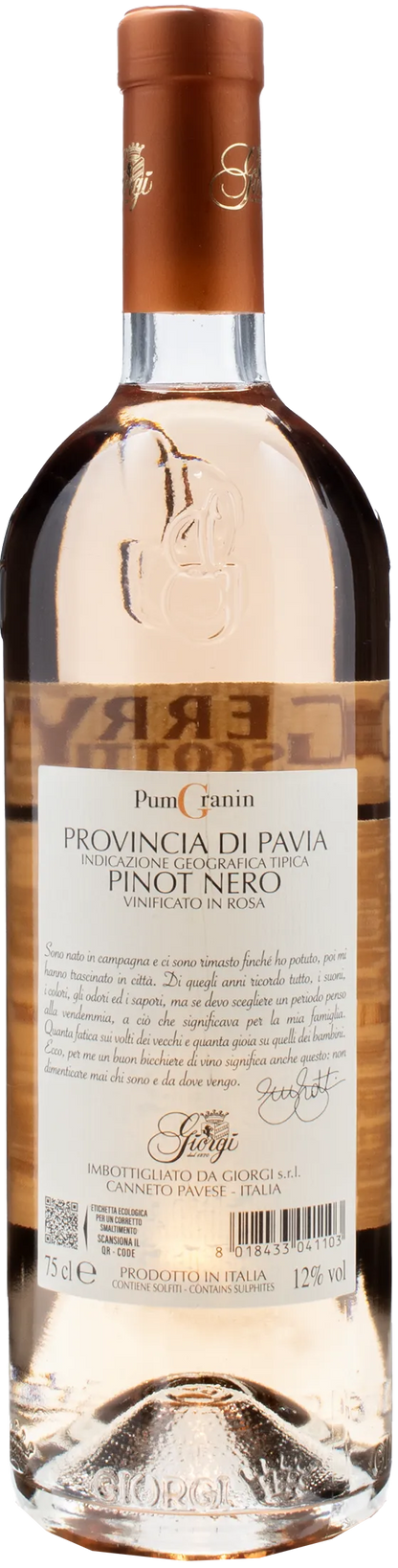 Giorgi Gerry Scotti Pumgranin Pinot Nero Rosè
