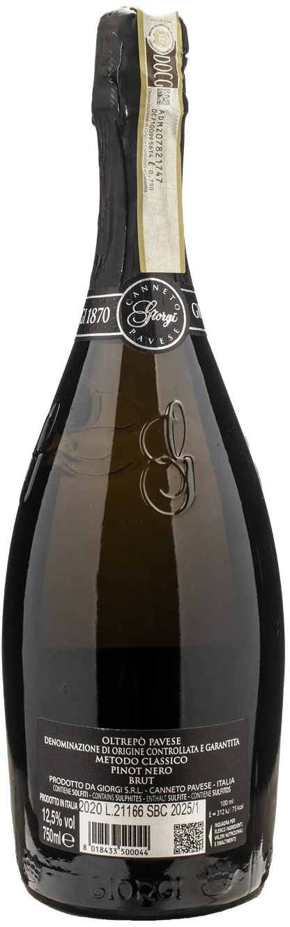 Giorgi Oltrepo Pavese Gran Cuvee Storica 1870 Metodo Classico Pinot Nero Brut 2020