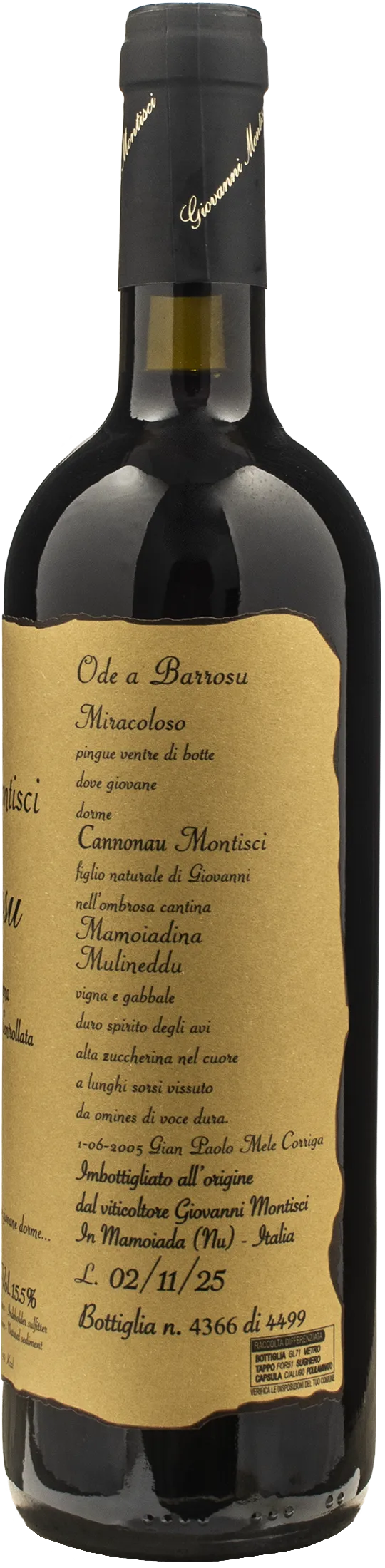 Giovanni Montisci Cannonau Barrosu 2024