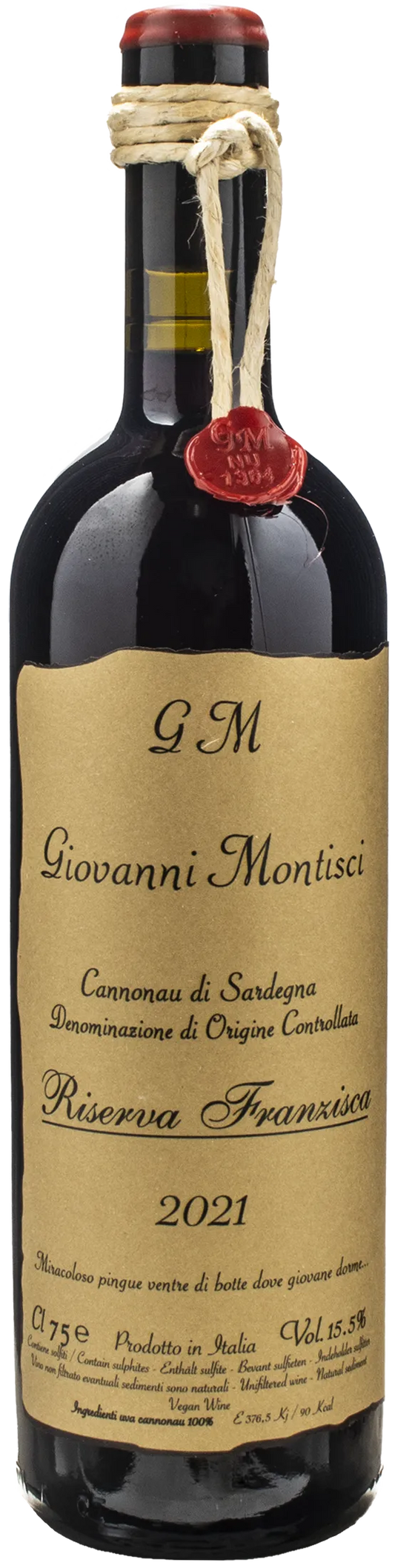 Giovanni Montisci Cannonau di Sardegna Riserva Franzisca 2021