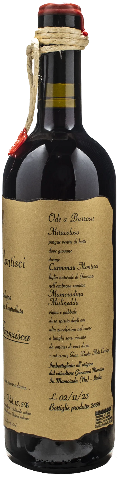 Giovanni Montisci Cannonau di Sardegna Riserva Franzisca 2021