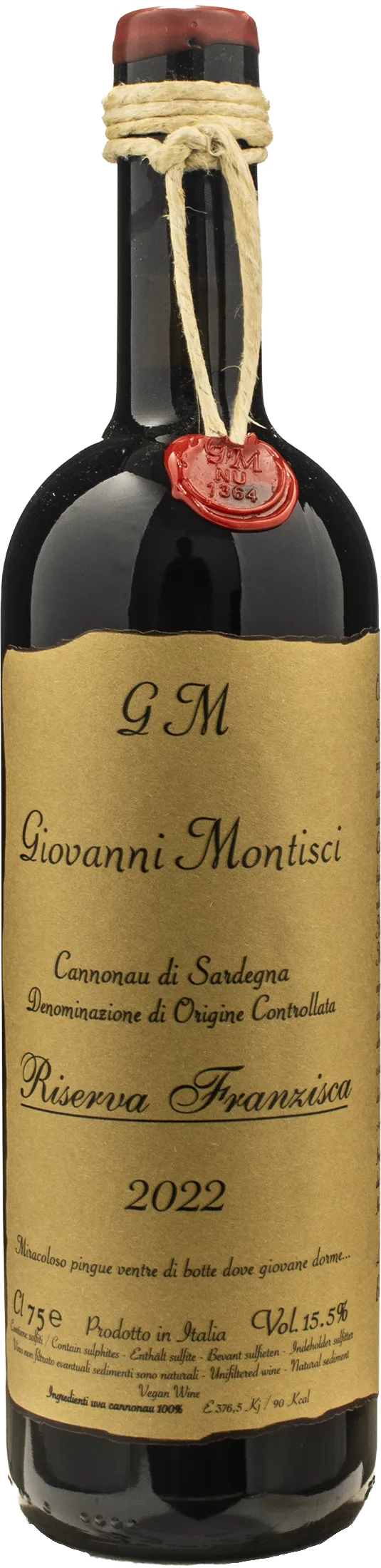 Giovanni Montisci Cannonau Riserva Franzisca 2022