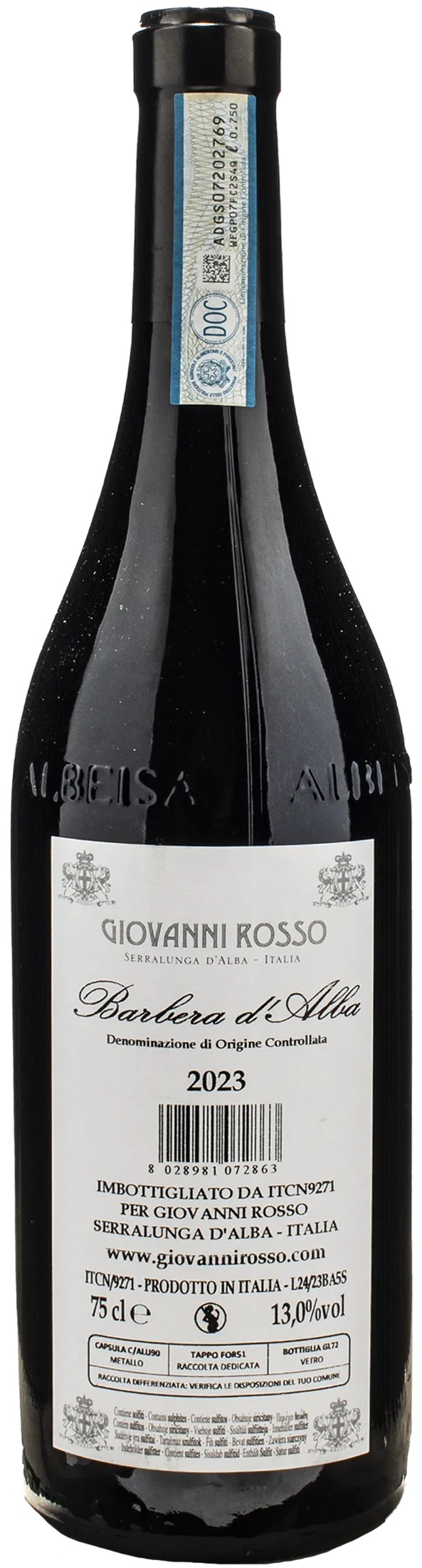 Giovanni Rosso Barbera d'Alba 2023