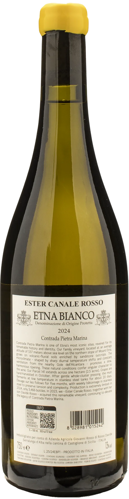 Giovanni Rosso Etna Bianco Contrada Pietra Marina Ester Canale Rosso 2024