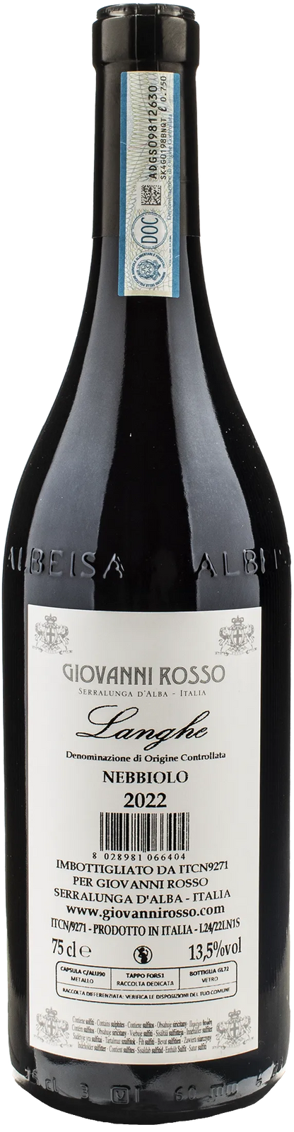 Giovanni Rosso Langhe Nebbiolo 2022