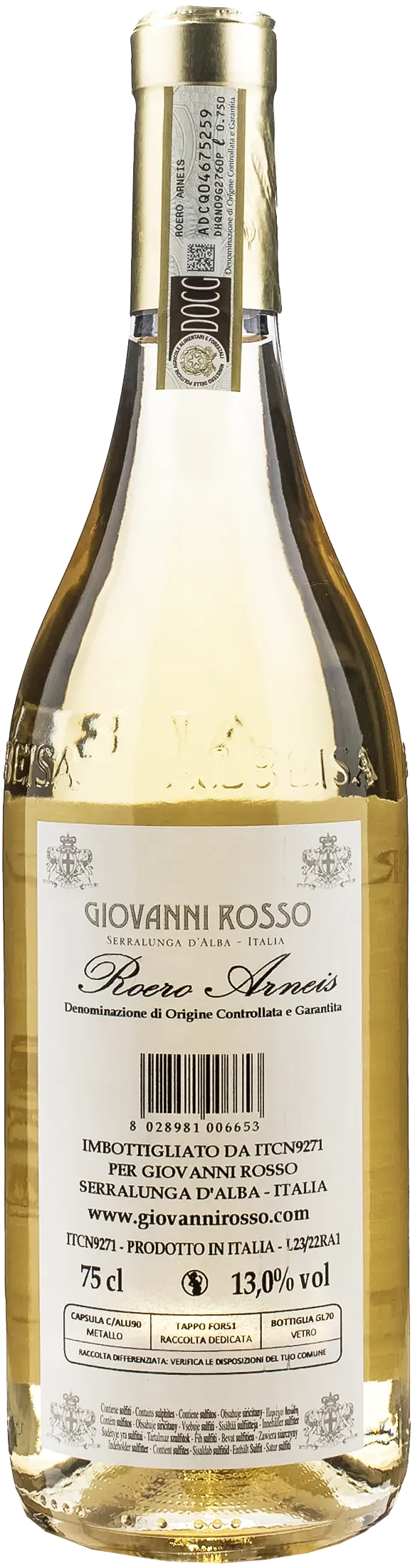 Giovanni Rosso Roero Arneis 2022