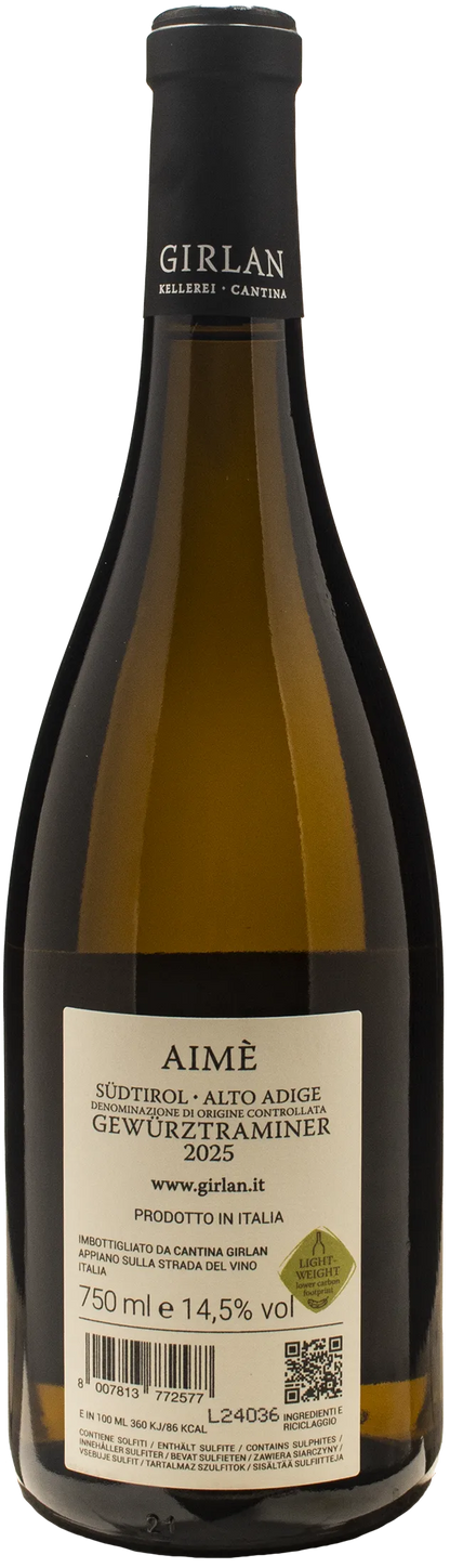 Girlan Gewurztraminer Aime 2025