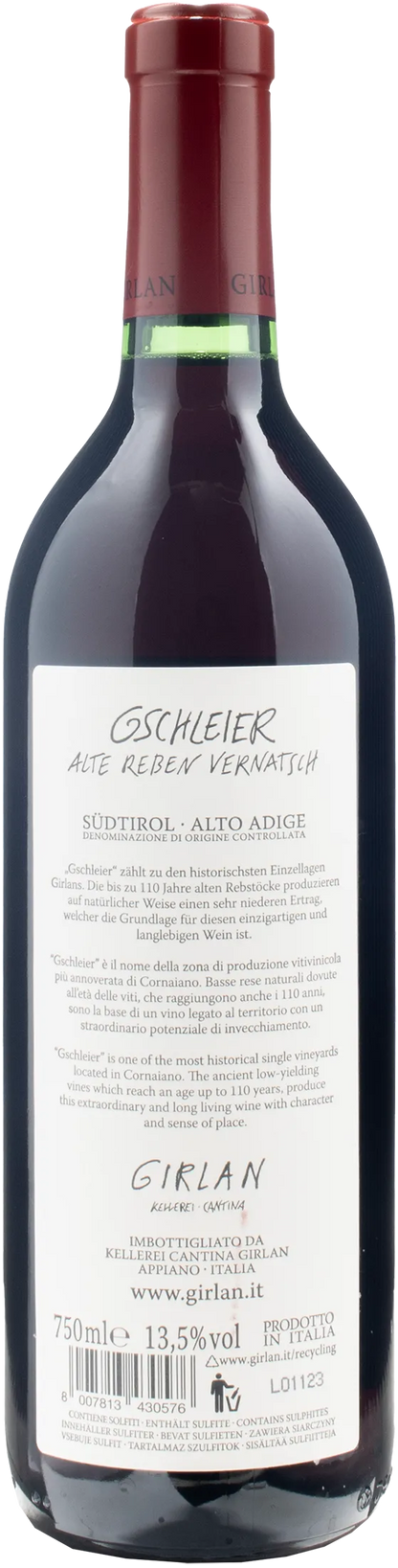 Girlan Gschleier Alte Reben Vernatsch 2022