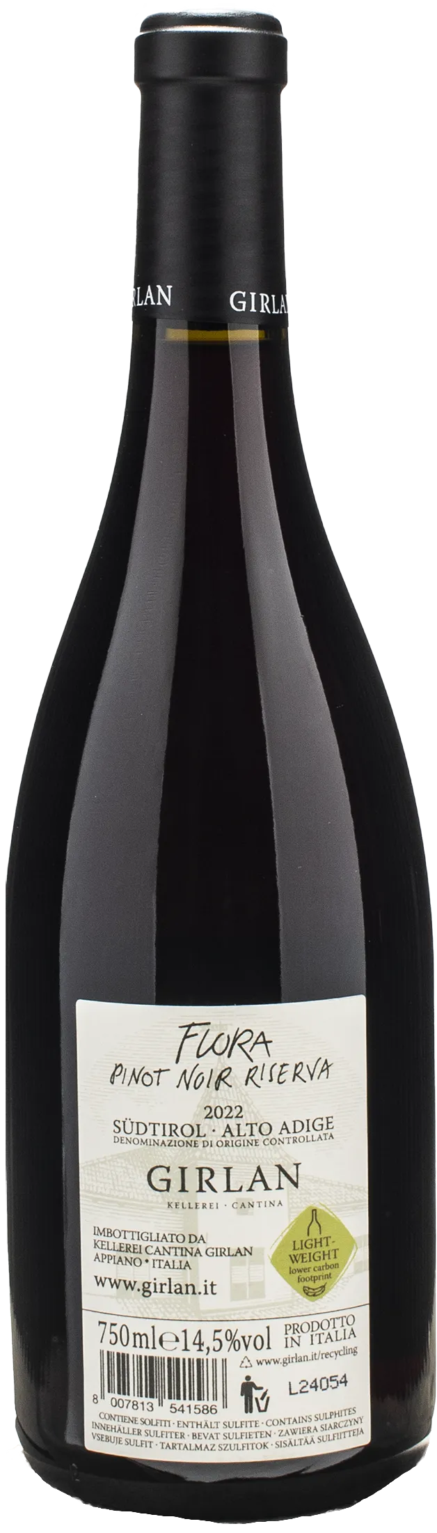 Girlan Pinot Noir Riserva Flora 2022