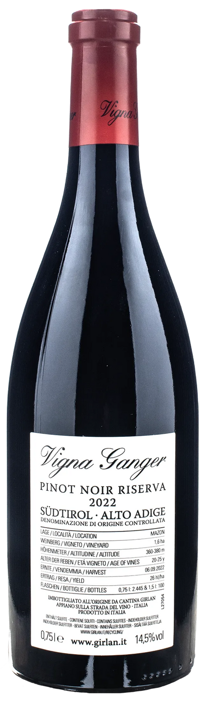 Girlan Vigna Ganger Pinot Noir Mazon Riserva 2022