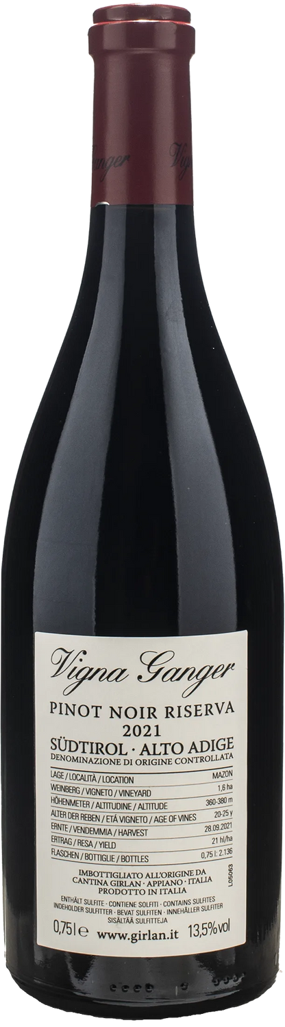 Girlan Vigna Ganger Pinot Noir Riserva Mazon 2021