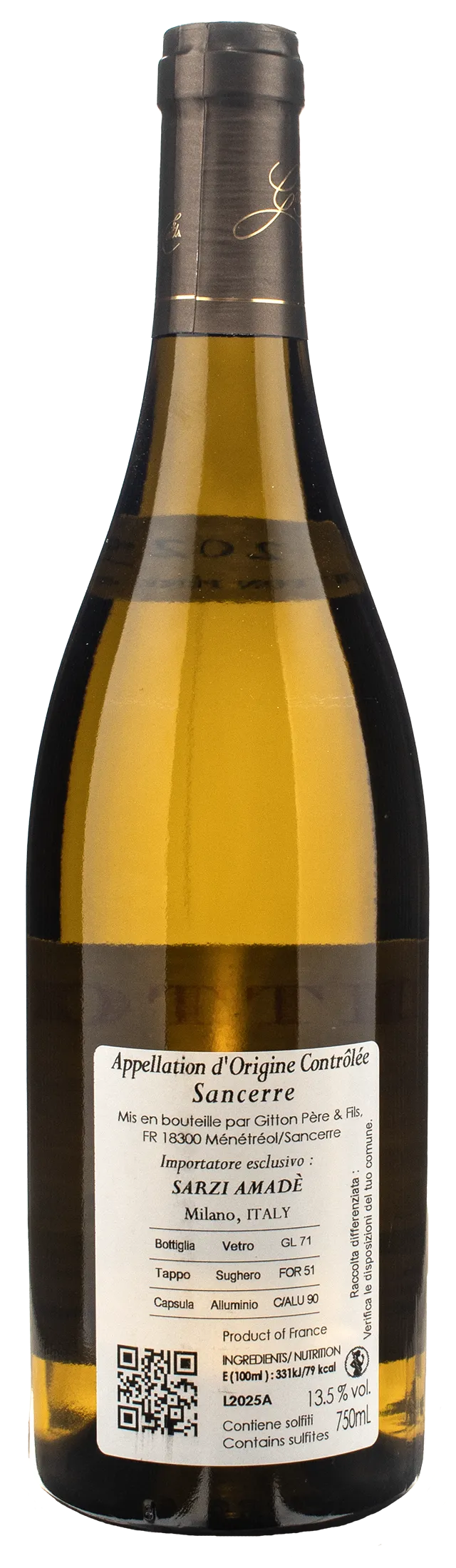 Gitton Pere et Fils Sancerre Les Belles Dames 2025