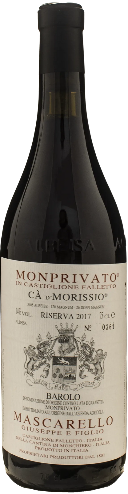 Giuseppe Mascarello Barolo Monprivato Riserva Ca d'Morisso 2017