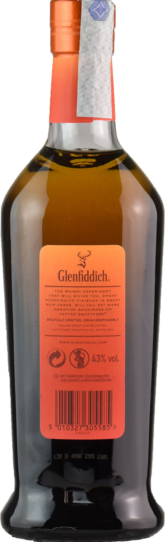 Glenfiddich Fire & Cane peated single malt whisky 70cl | XtraWine