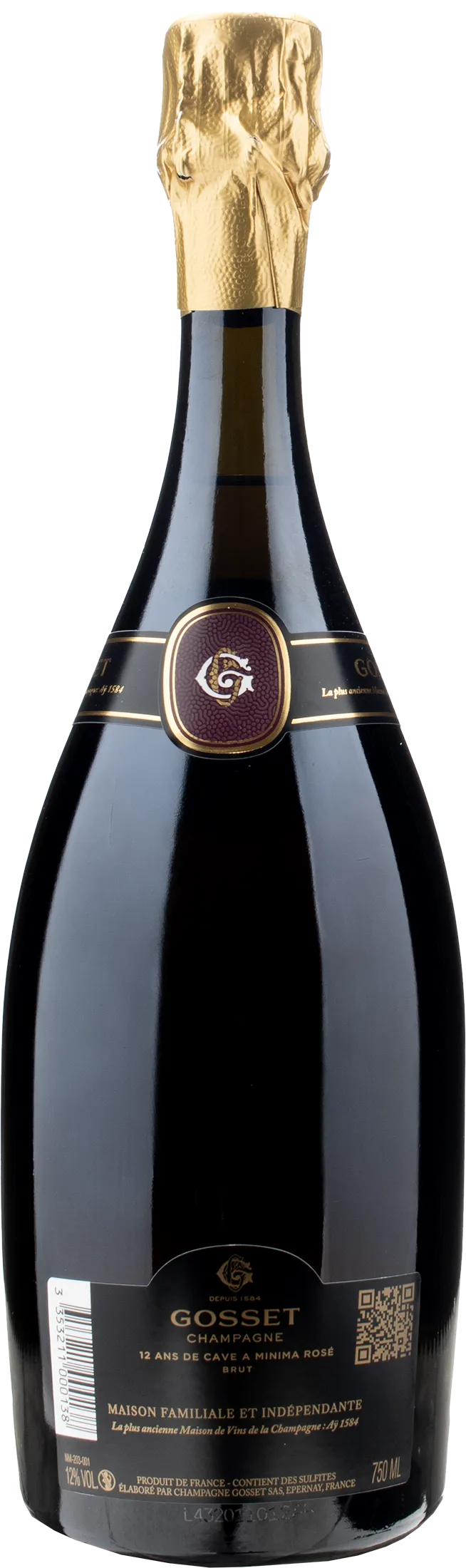 Gosset Champagne 12 ans de cave a Minima Rosé Brut