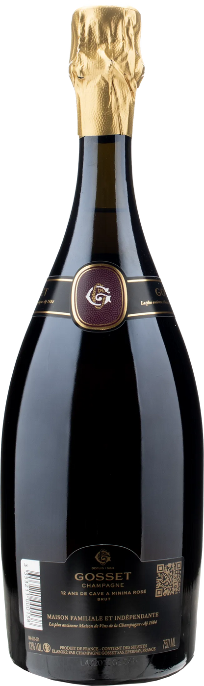 Gosset Champagne 12 ans de cave a Minima Rosé Brut