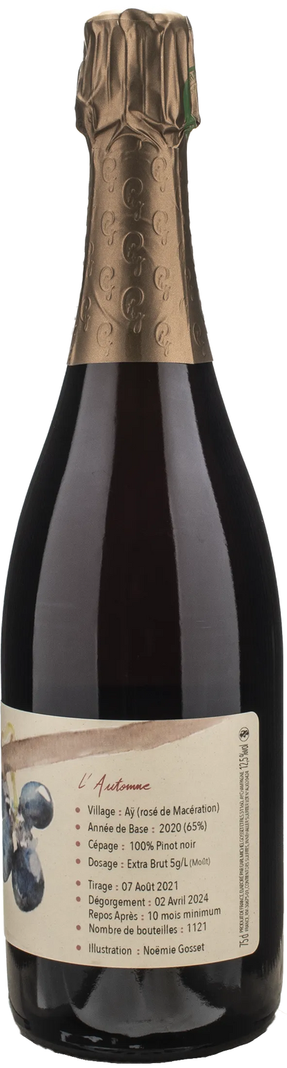 Paul Gosset Champagne Au Fil Des Temps Automne Extra Brut Rosè