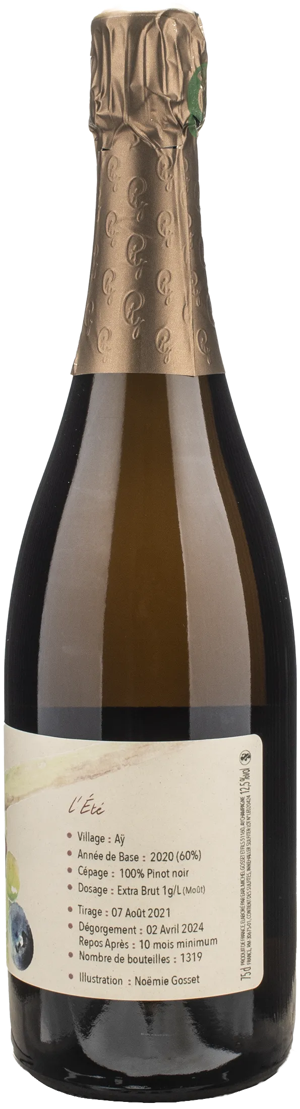 Paul Gosset Champagne Au Fil Des Temps Ete Pinot Noir Ay Extra Brut