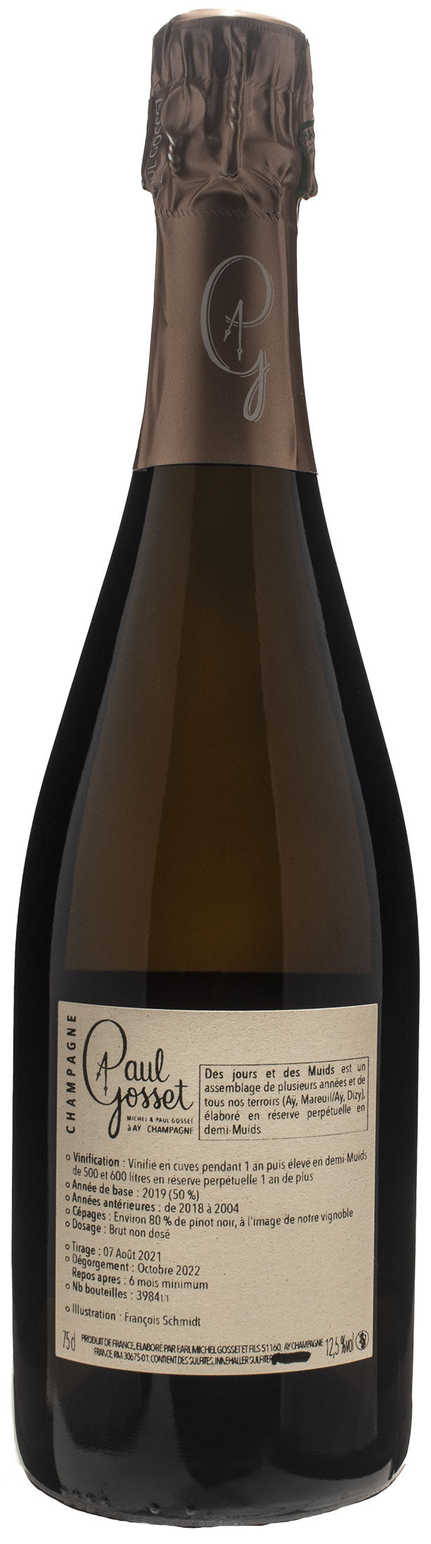 Paul Gosset Champagne Des Jours et des Muids Brut Nature