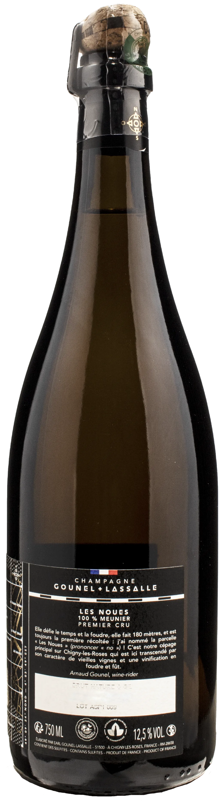 Gounel Lassalle Champagne Les Noues 1er Cru Brut Nature
