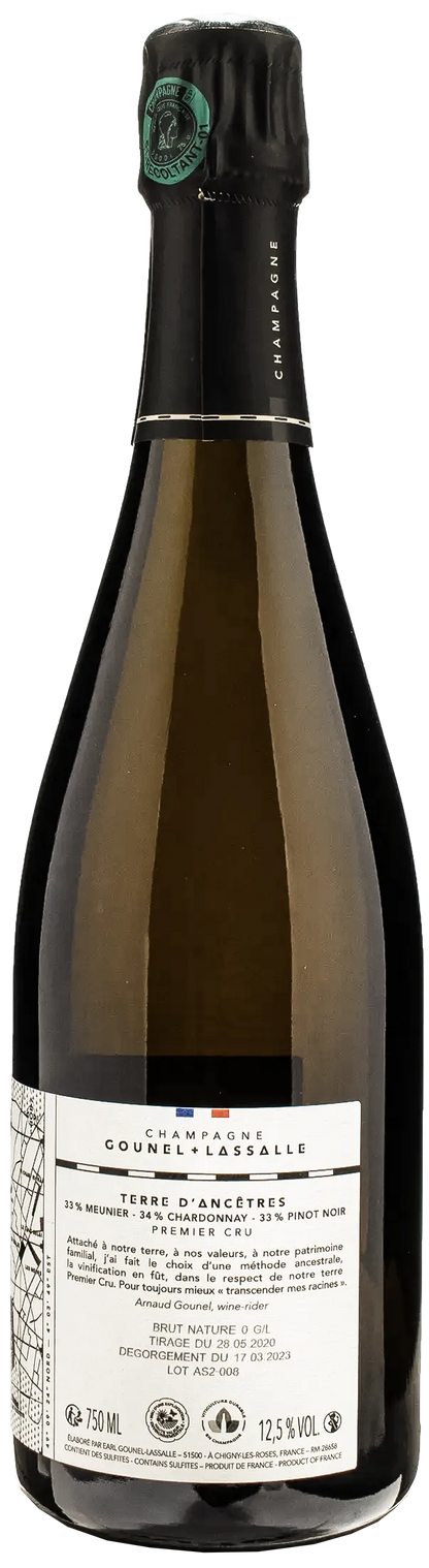 Gounel Lassalle Champagne 1er Cru Terre d'Ancetres Brut Nature