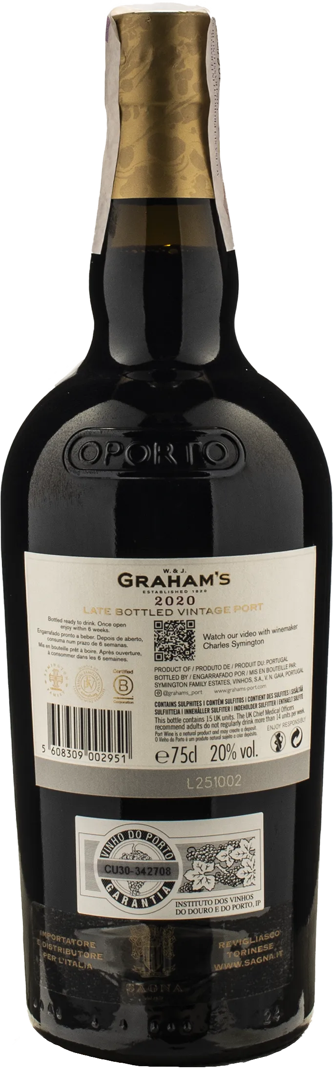 Graham's Porto Late Bottled Vintage Port 2020