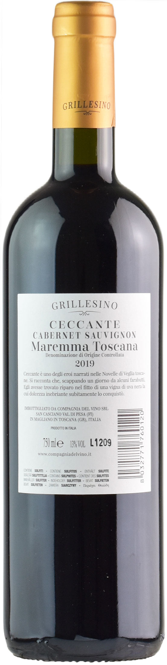 Grillesino Maremma Toscana Ceccante Cabernet Sauvignon 2019