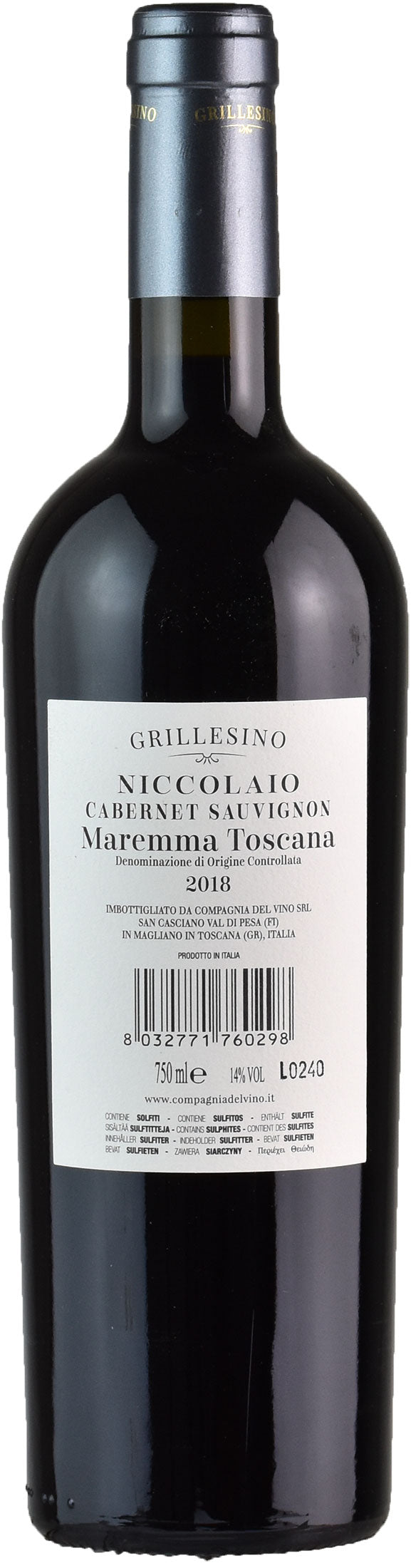 Grillesino Maremma Toscana Niccolaio 2018