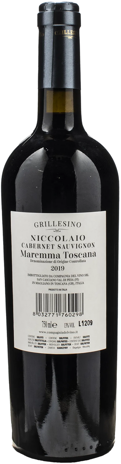Grillesino Maremma Toscana Niccolaio Cabernet Sauvignon 2019
