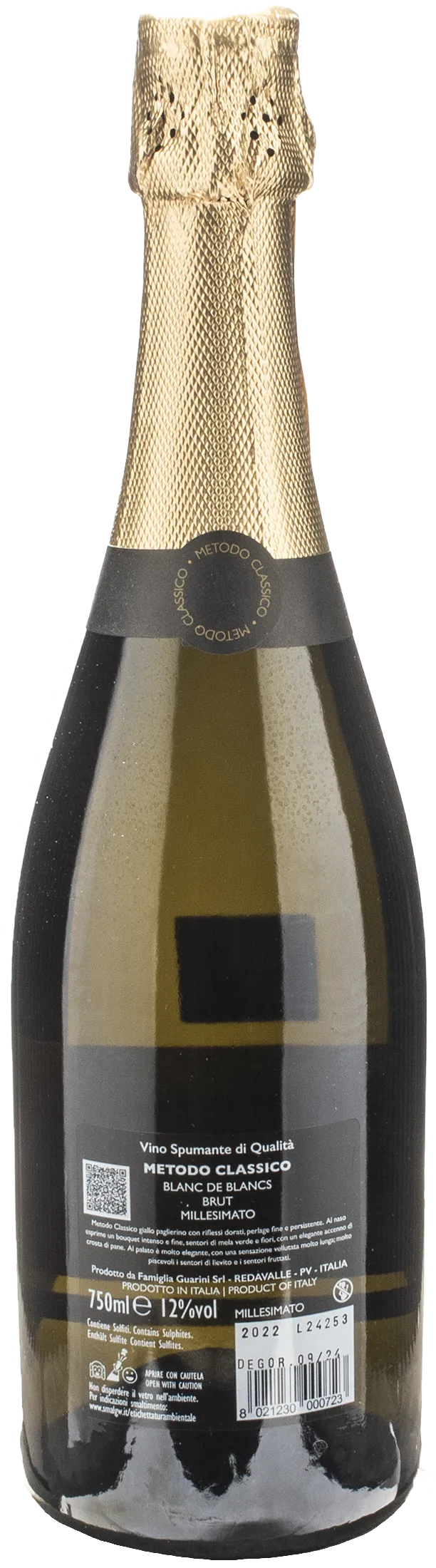 Guarini Lebolle La Gran Cuvèe Blanc de Blancs Metodo Classico Brut Millesimato 2022