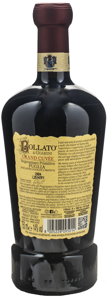 Guarini Negroamaro Primitivo Bollato Grand Cuvee 2024