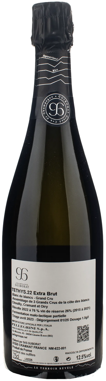 Guiborat Champagne Blanc de Blancs Grand Cru Tethys Extra Brut 2022