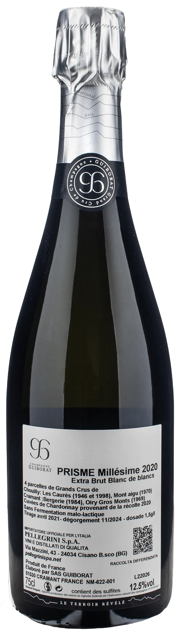 Guiborat Champagne Grand Cru Blanc de Blancs Prisme Extra Brut 2020