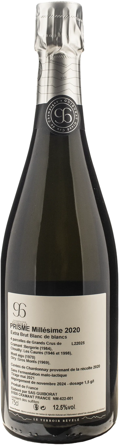 Guiborat Champagne Grand Cru Blanc de Blancs Prisme.20 Extra Brut