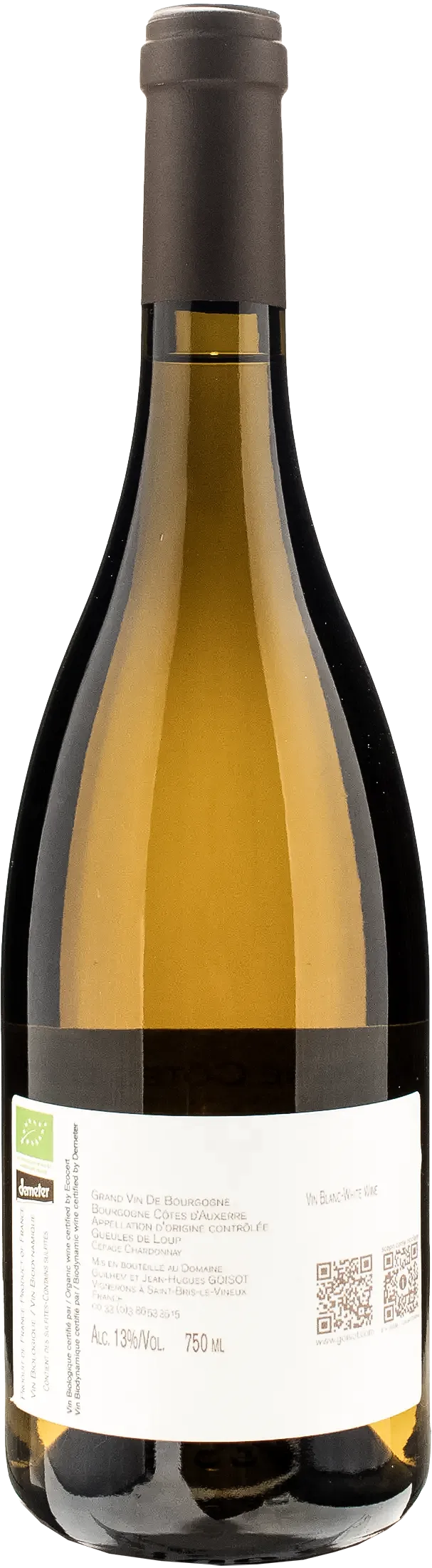 Guilhem et Jean-Hugues Goisot Bourgogne Cotes d'Auxerre Gueules de Loup 2021