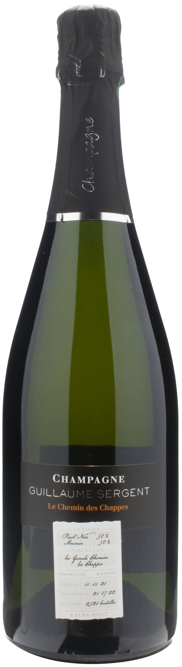 Guillaume Sergent Champagne 1er Cru Blanc de Noir Le Chemin des Chappes Extra Brut