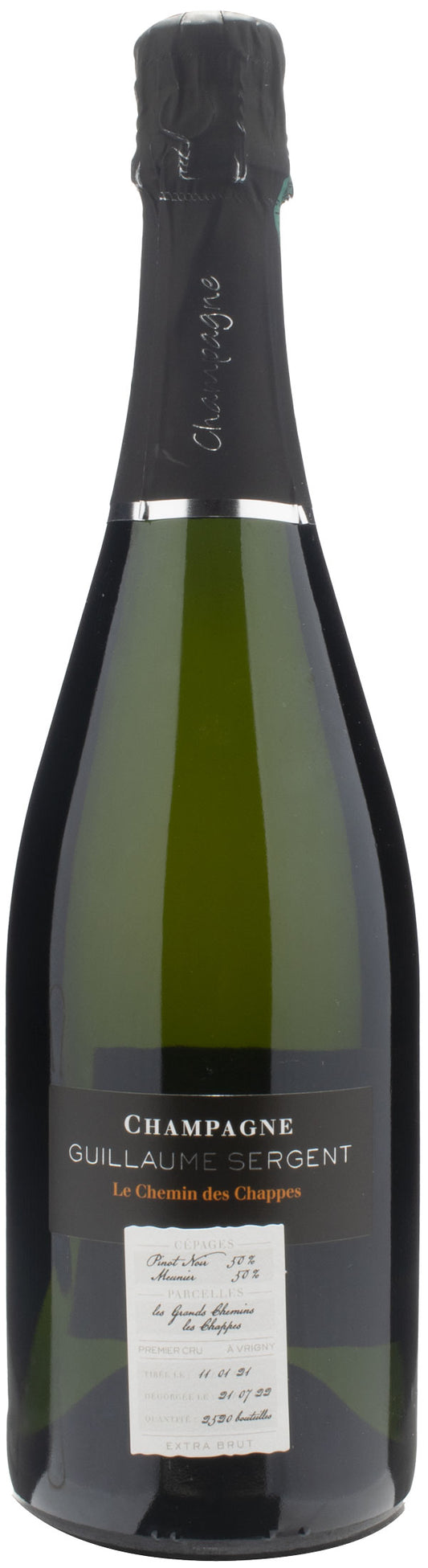Guillaume Sergent Champagne 1er Cru Blanc de Noir Le Chemin des Chappes Extra Brut