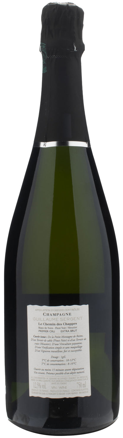 Guillaume Sergent Champagne 1er Cru Blanc de Noir Le Chemin des Chappes Extra Brut