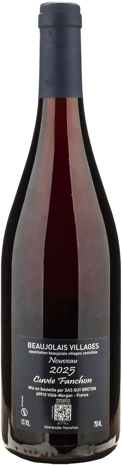 Guy Breton Beaujolais Cuvee Nouveau Fancon 2025