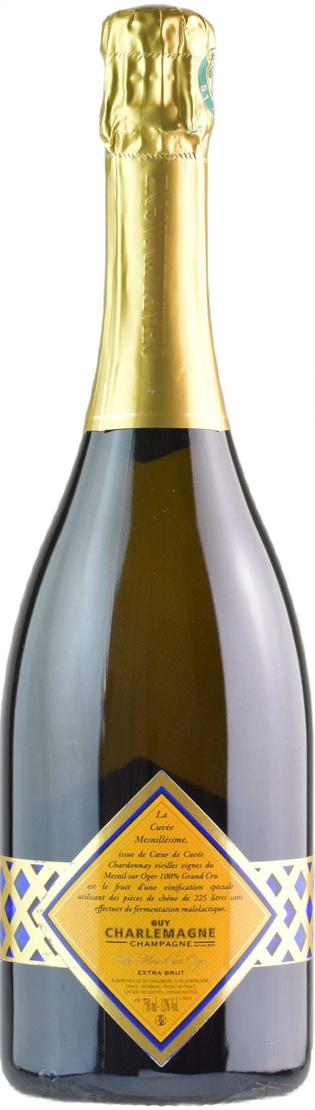 Guy Charlemagne Champagne Grand Cru Blanc de Blancs Mesnillesime Vieilles Vignes 2014