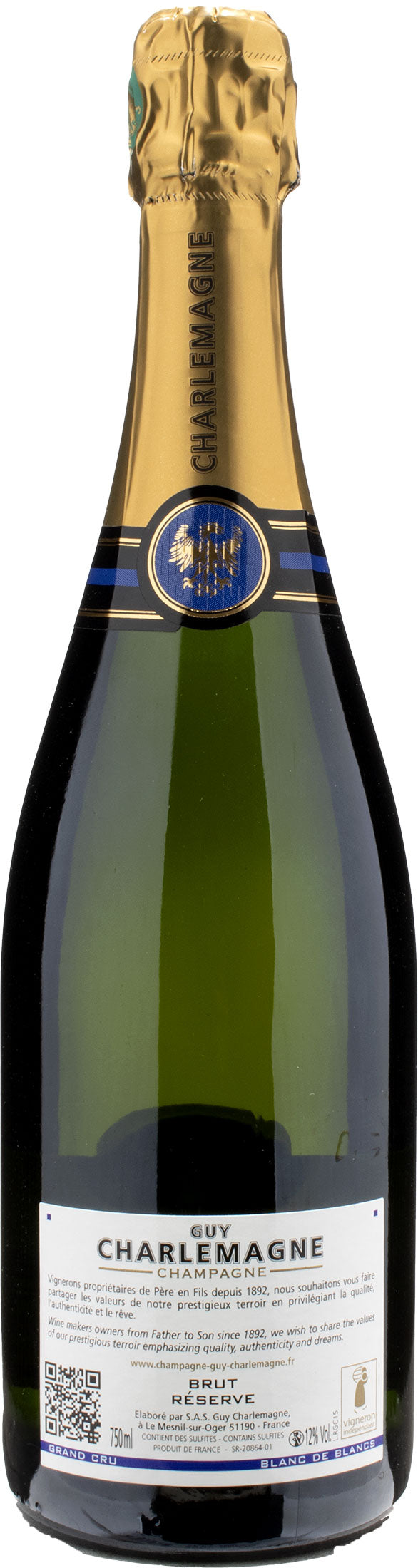 ワイン GUY CHARLEMAGNE CAMPAGNE GRAND CRU1500ml Guy Charlemagne Champagne Grand Cru Reserve Brut | xtraWine