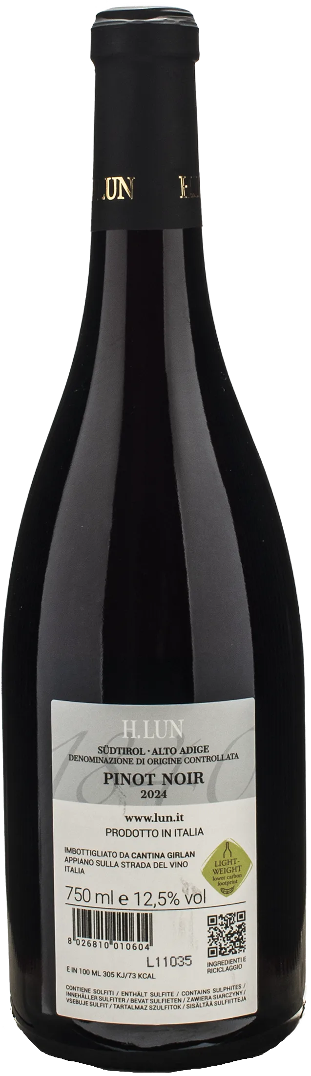 H. Lun Alto Adige Pinot Nero 2024