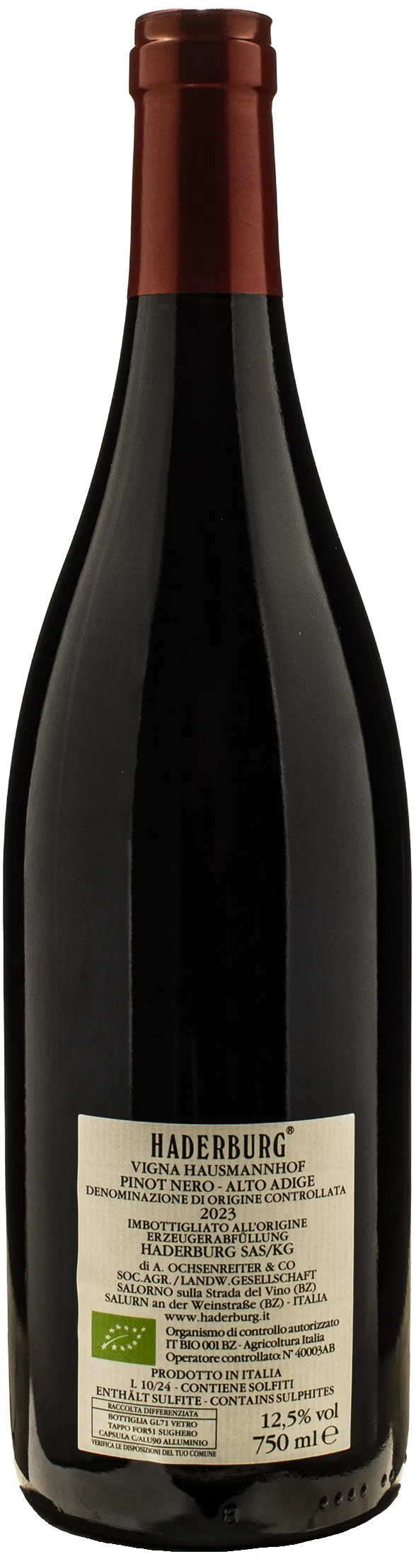 Haderburg Blauburgunder Hausmannhof 2023