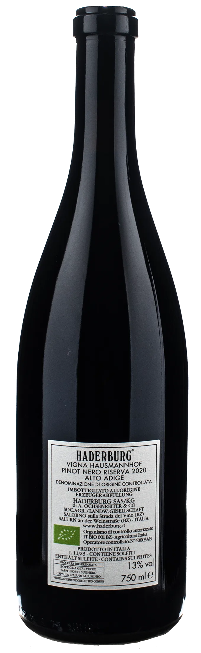 Haderburg Blauburgunder Pinot Nero Riserva Hausmannhof 2020